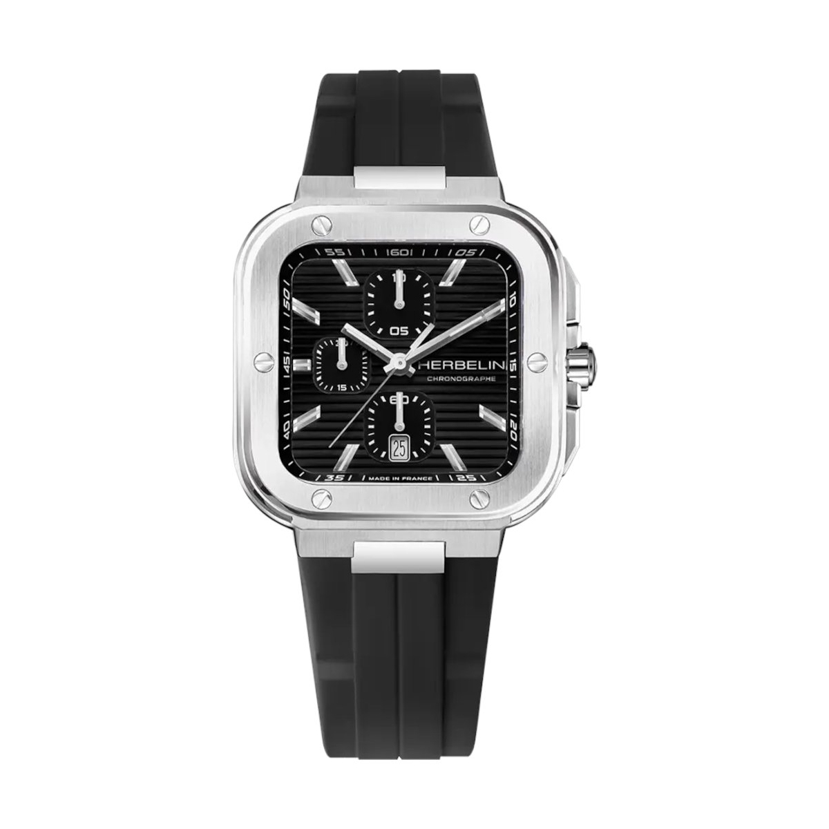 ZEGAREK HERBELIN CAP CAMARAT SQUARE CHRONOGRAPH