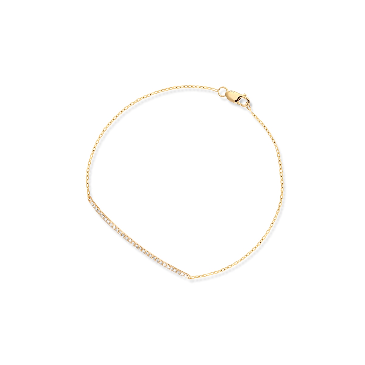 Bransoleta złota z diamentami