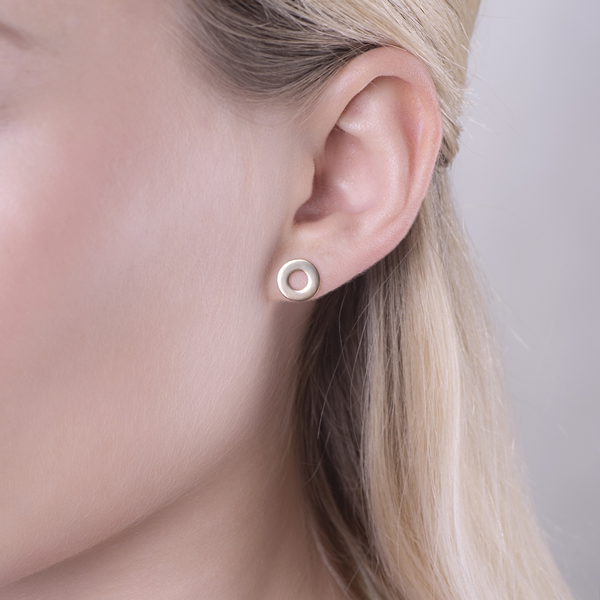 Kolczyki srebrne pozłacane basic