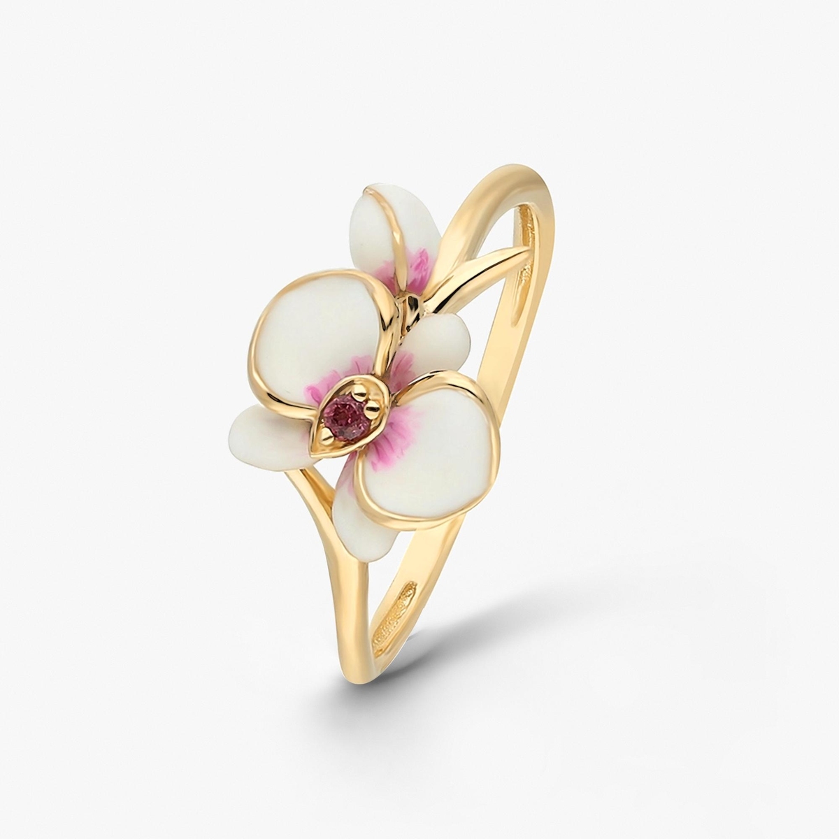 Pierścionek złoty Kwiaty Nocy