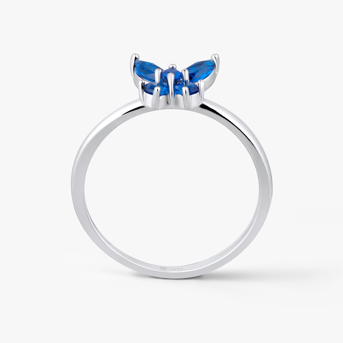 Pierścionek srebrny z motylem