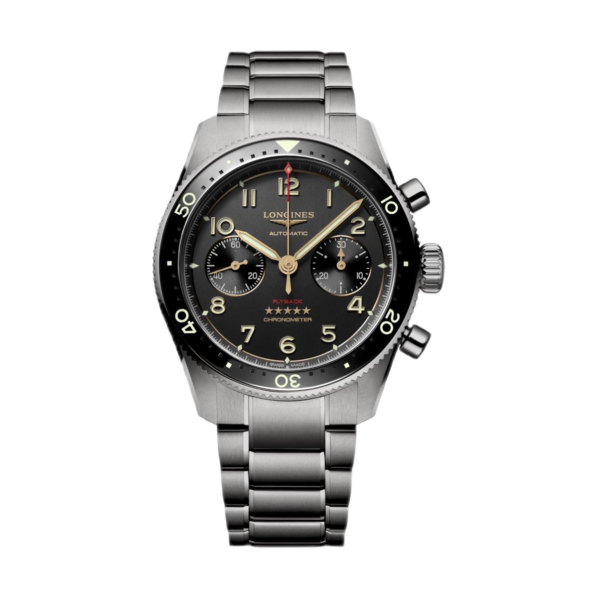 LONGINES SPIRIT FLYBACK TITANIUM