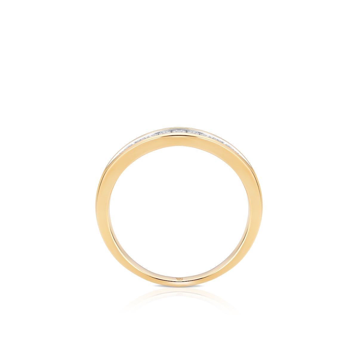 Pierścionek złoty z diamentami