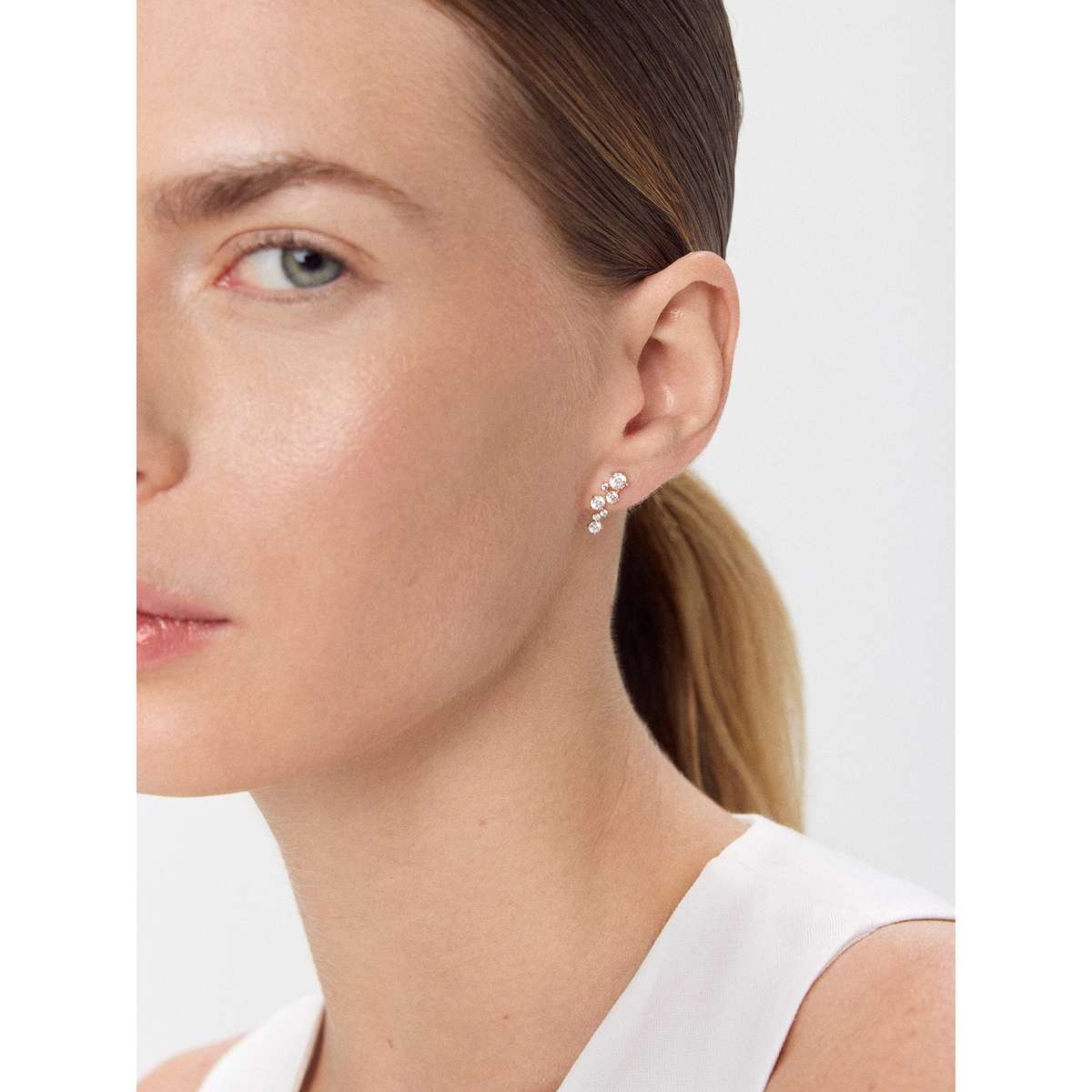 Kolczyki złote z cyrkoniami Ceremonials