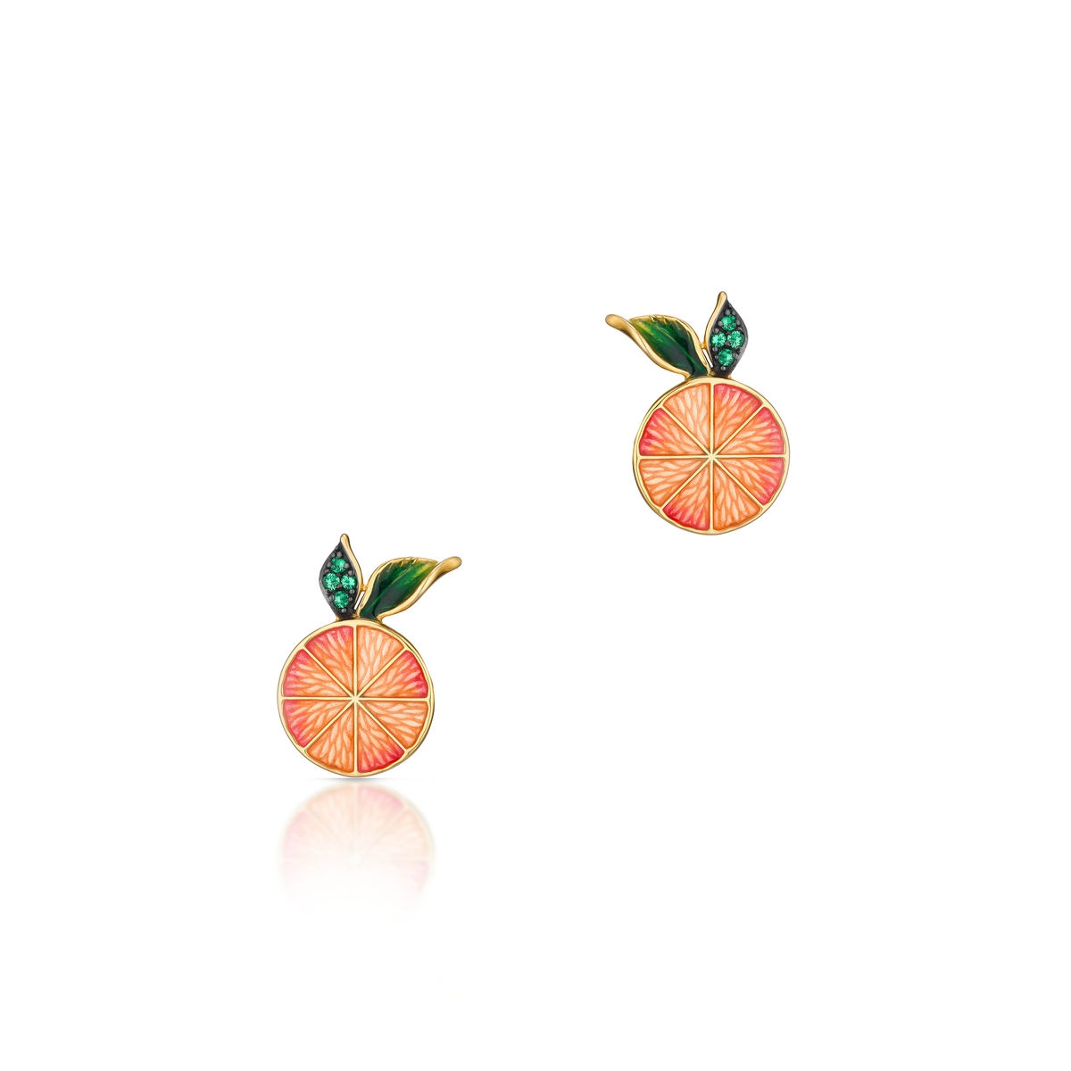 Kolczyki srebrne Kwiaty Nocy Cytrusy