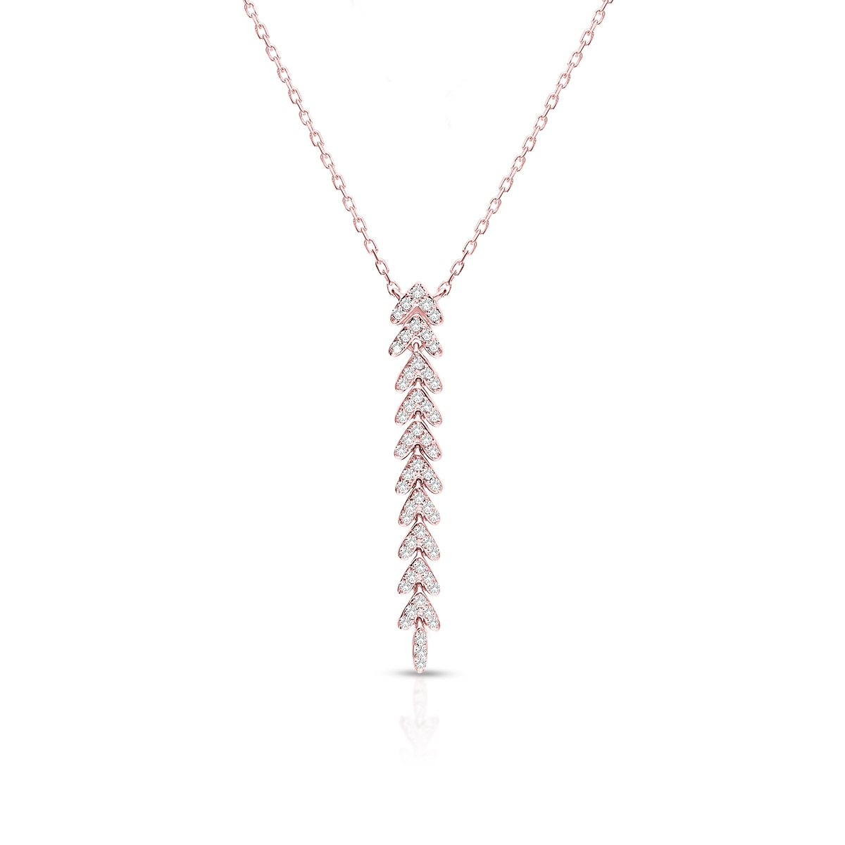 Naszyjnik różowe złoto W.KRUK