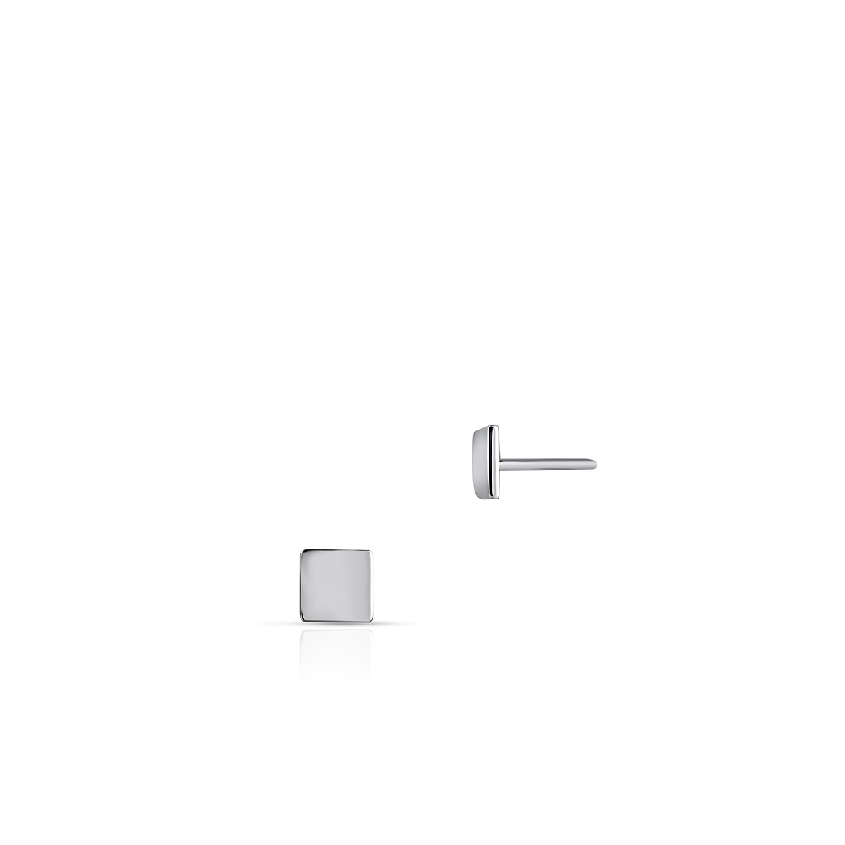 Kolczyki srebrne kwadraty