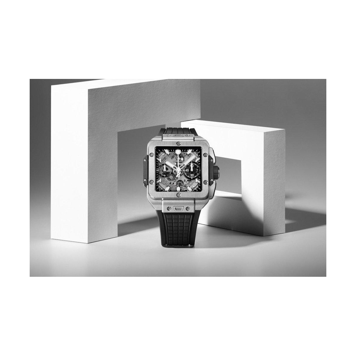 ZEGAREK HUBLOT SQUARE BANG UNICO TITANIUM