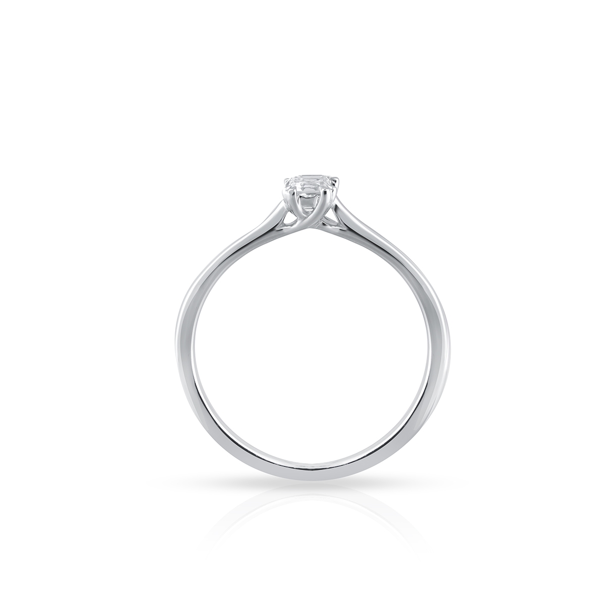 Pierścionek zaręczynowy złoty Królewski