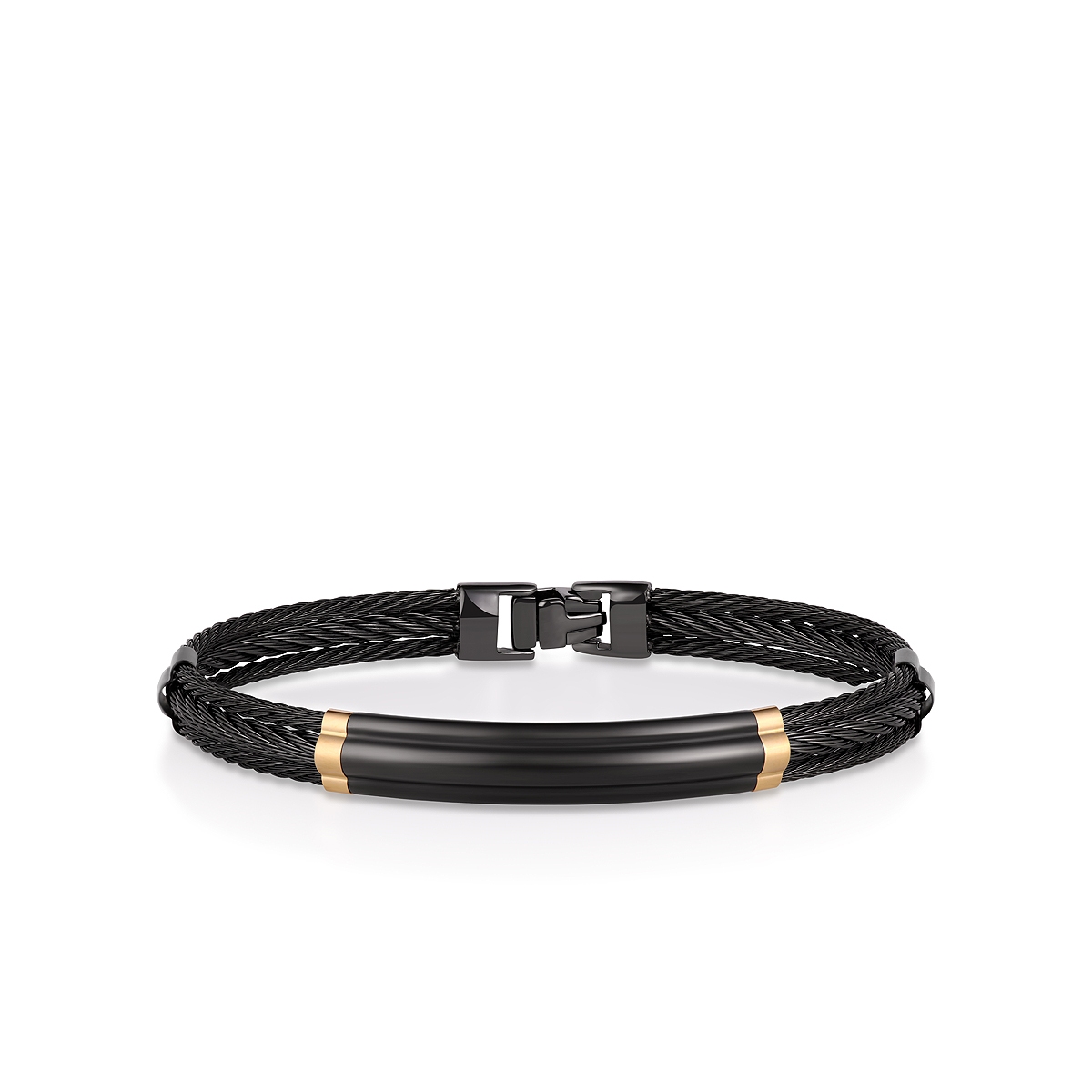 Bransoleta stal i złoto