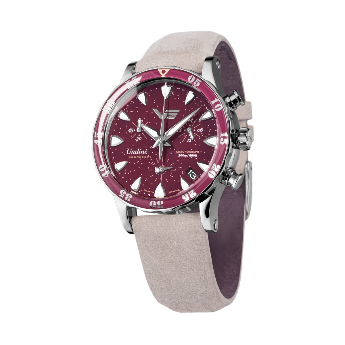 ZEGAREK VOSTOK EUROPE UNDINE CRANBERRY CHRONO