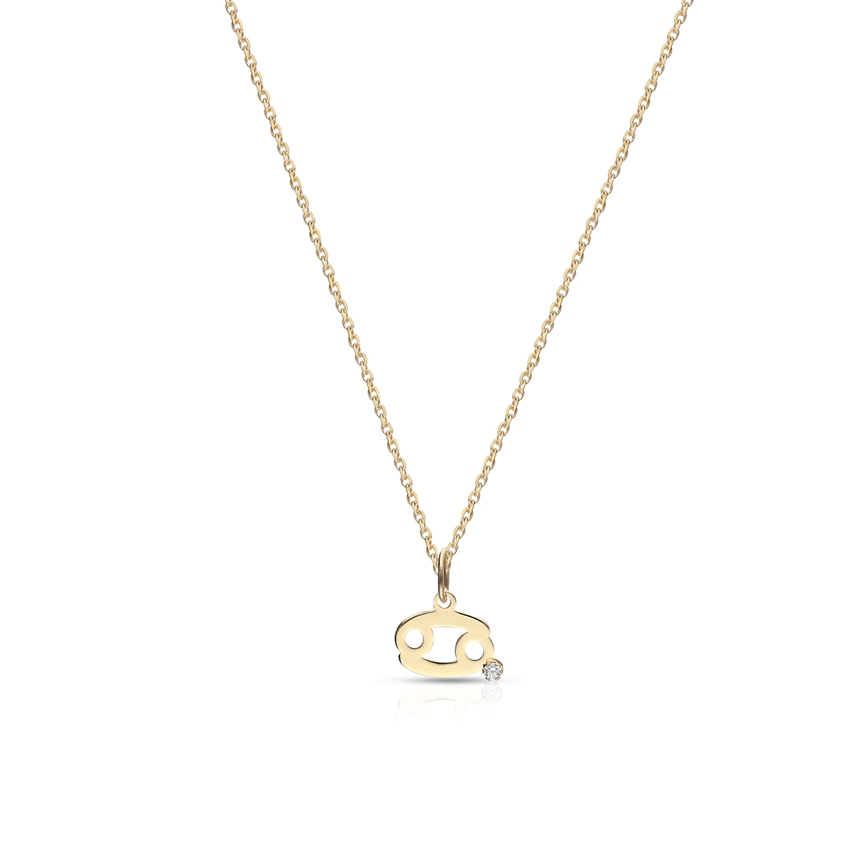 Wisiorek złoty Zodiak Rak