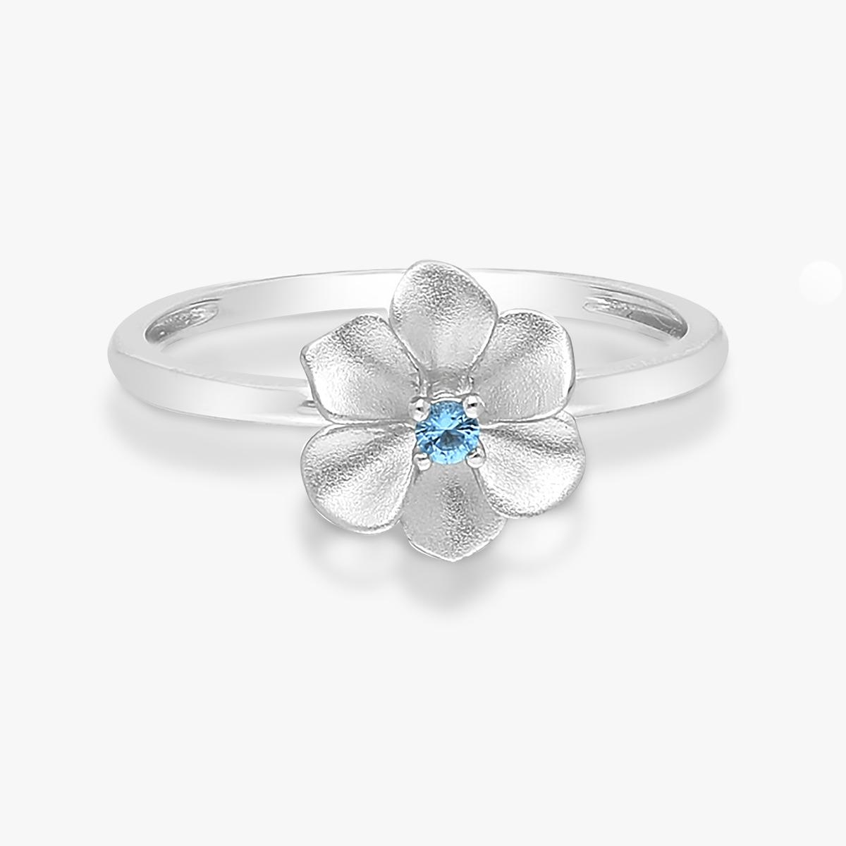 Pierścionek srebrny Kwiaty Nocy