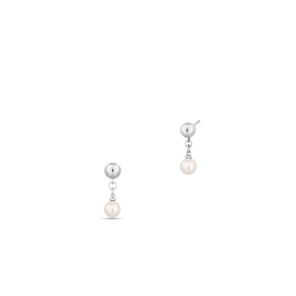 Kolczyki srebrne z perłami