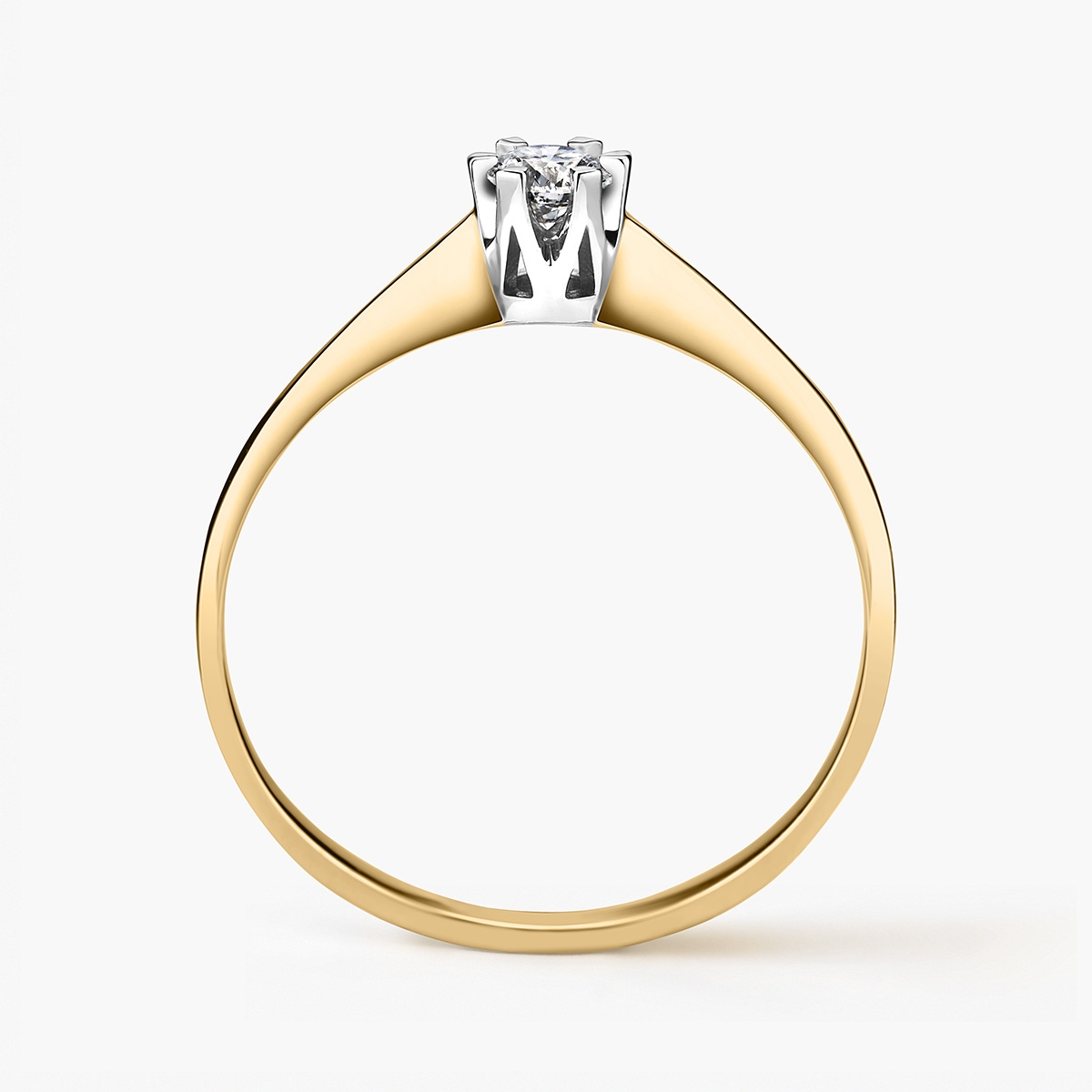 Pierścionek zaręczynowy złoty Jedyny