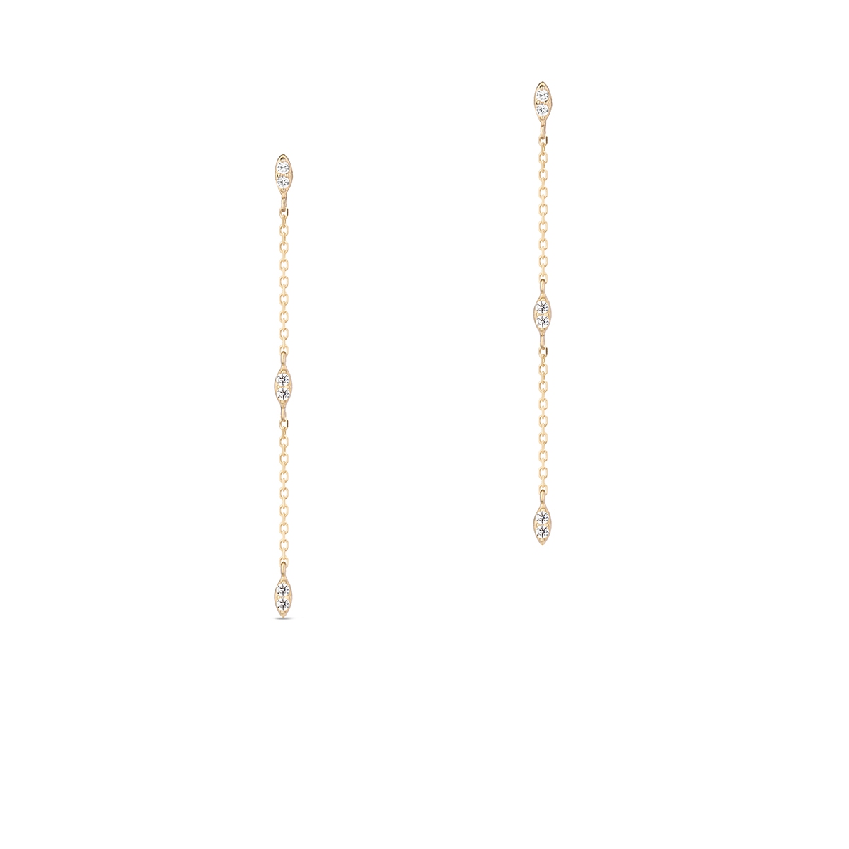 Kolczyki złote z cyrkoniami Ceremonials