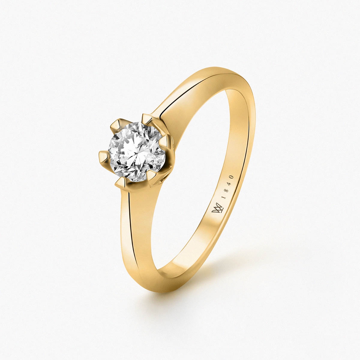 Pierścionek złoty zaręczynowy Jedyny