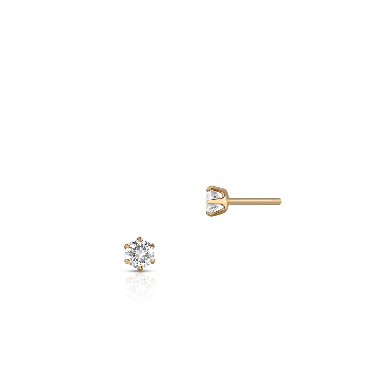 Kolczyki złote Słoneczne Diamenty