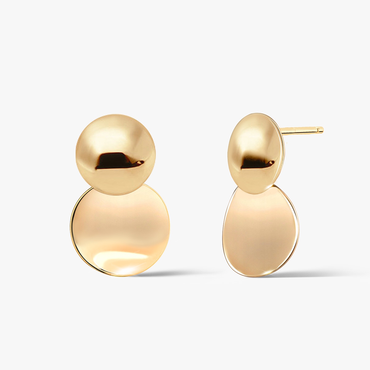 Kolczyki srebrne pozłacane