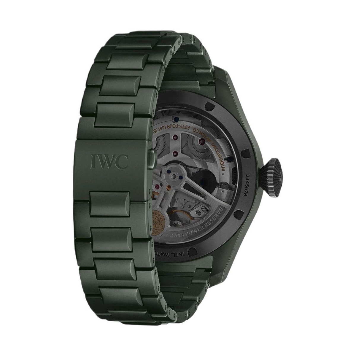 ZEGAREK IWC SCHAFFHAUSEN BIG PILOT'S PERPETUAL CALENDAR TOP GUN WOODLAND