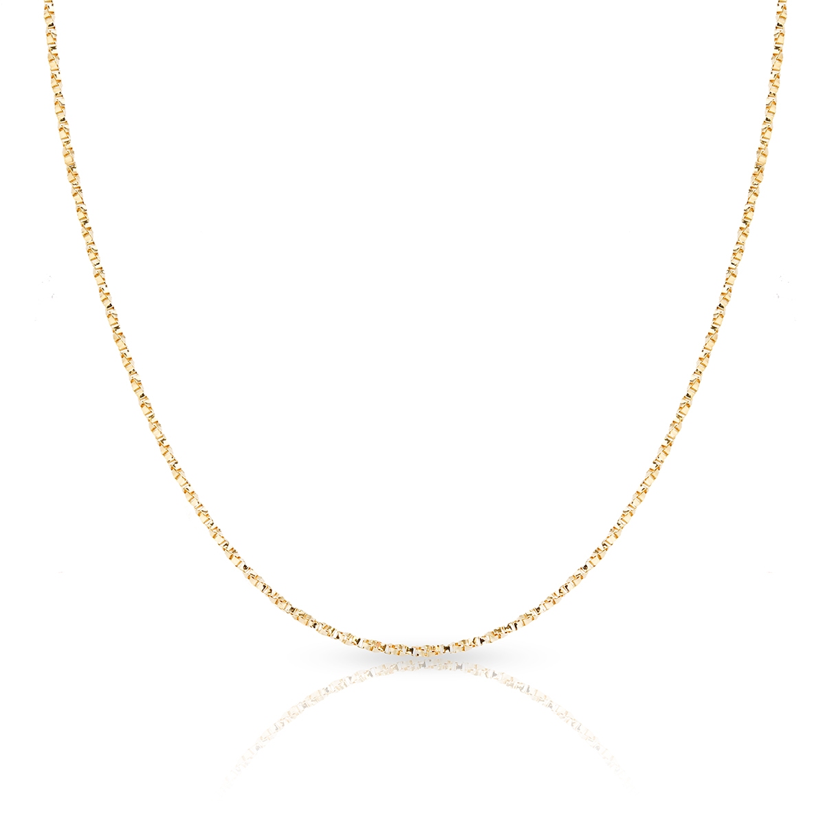 Łańcuszek złoty kostka