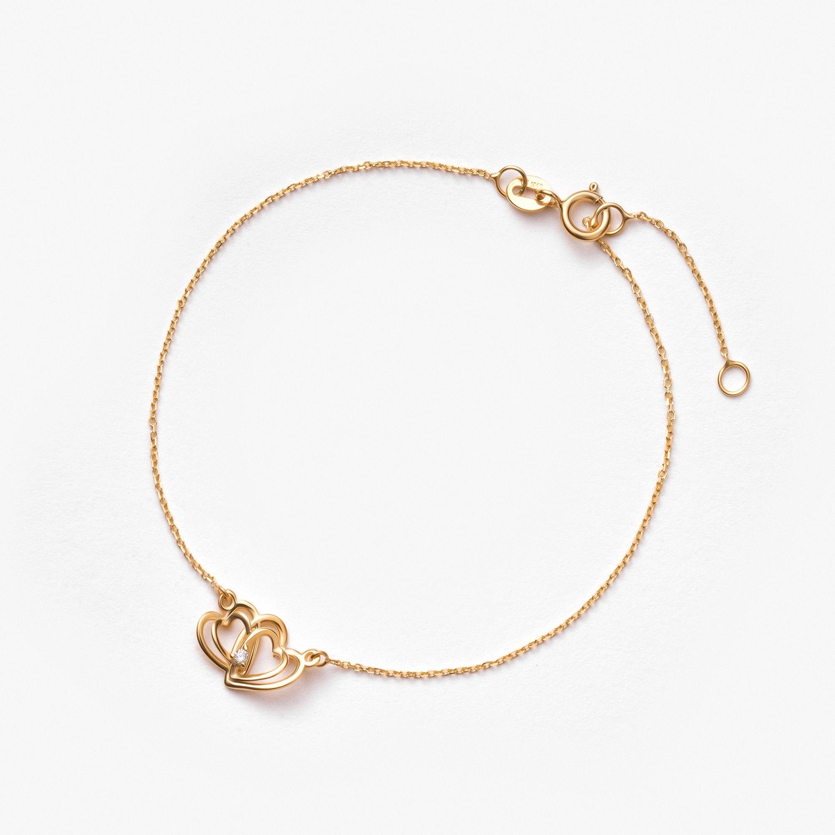 Bransoleta złota z diamentem laboratoryjnym Czułość