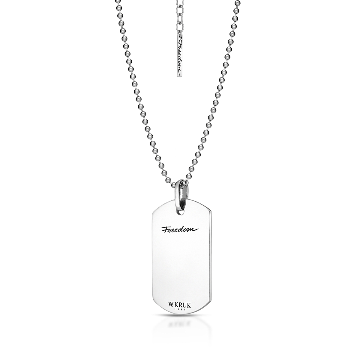Wisiorek srebrny nieśmiertelnik Freedom