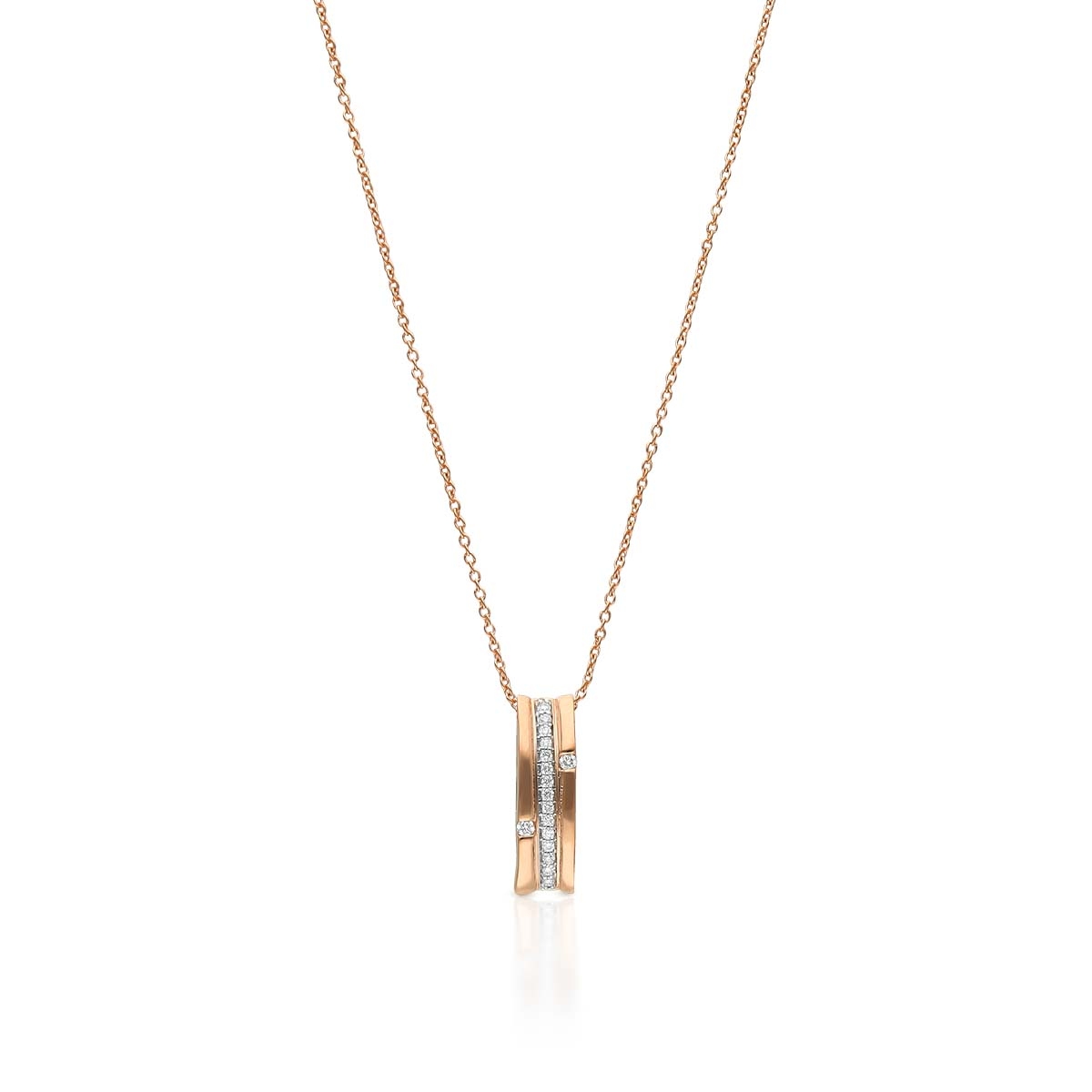 Naszyjnik złoty z brylantami