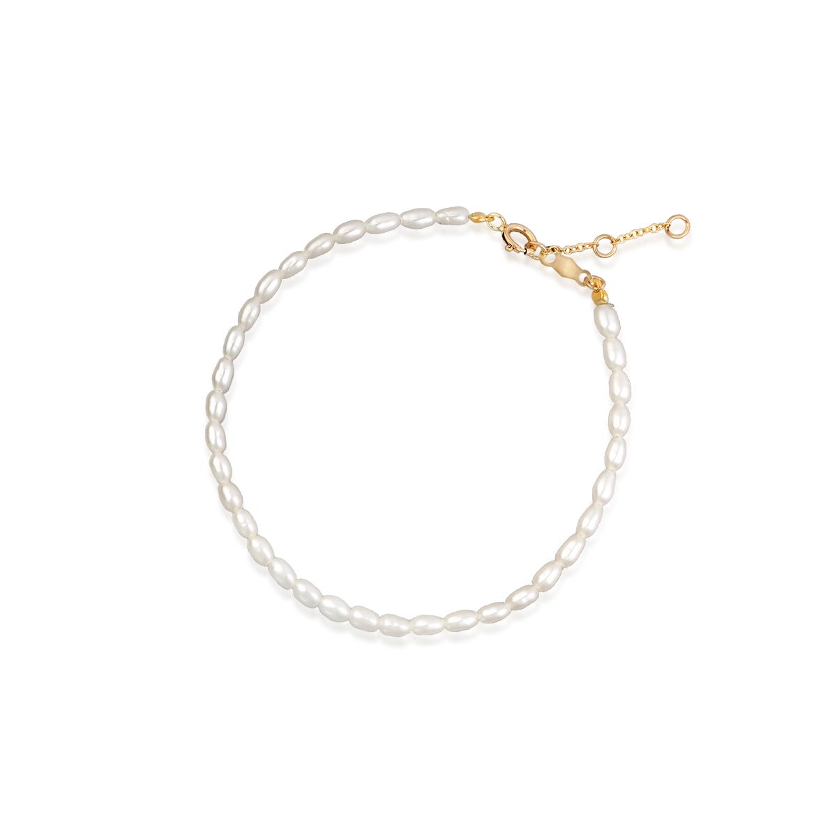 Bransoleta złota z perłami