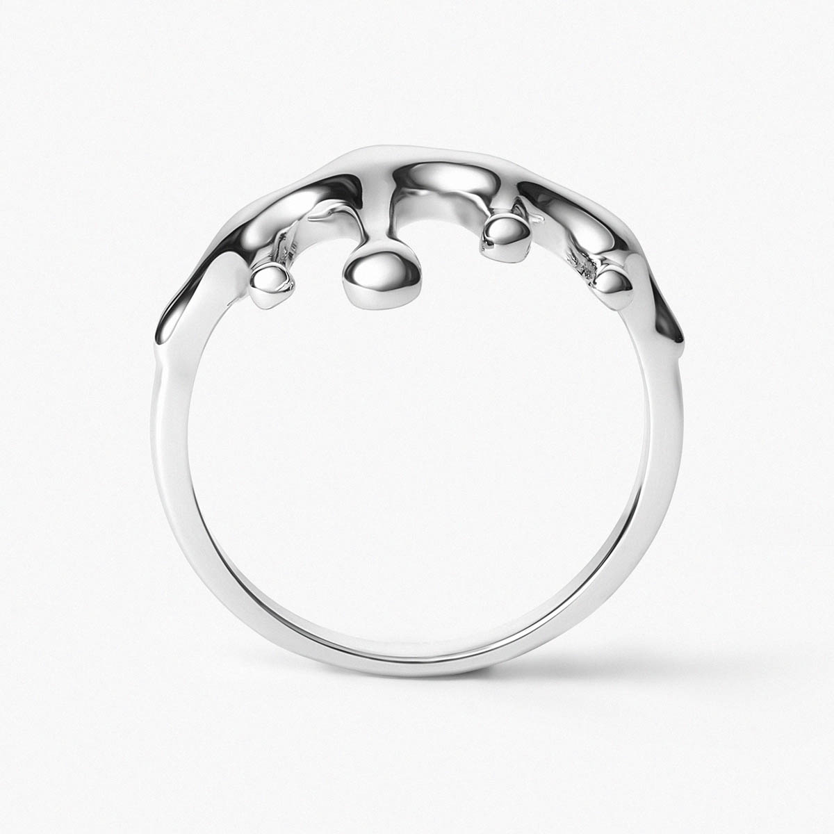 Pierścionek srebrny Modern