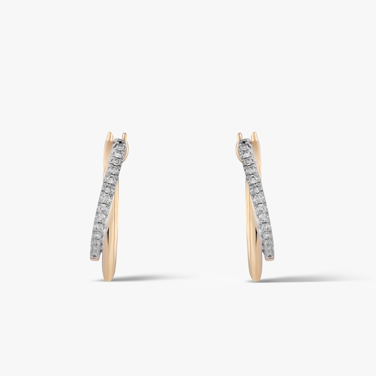 Kolczyki złote z diamentami