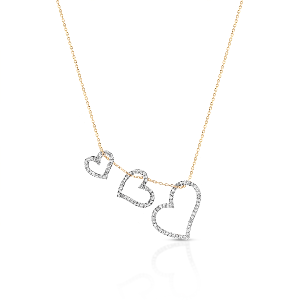 Naszyjnik złoty z diamentami