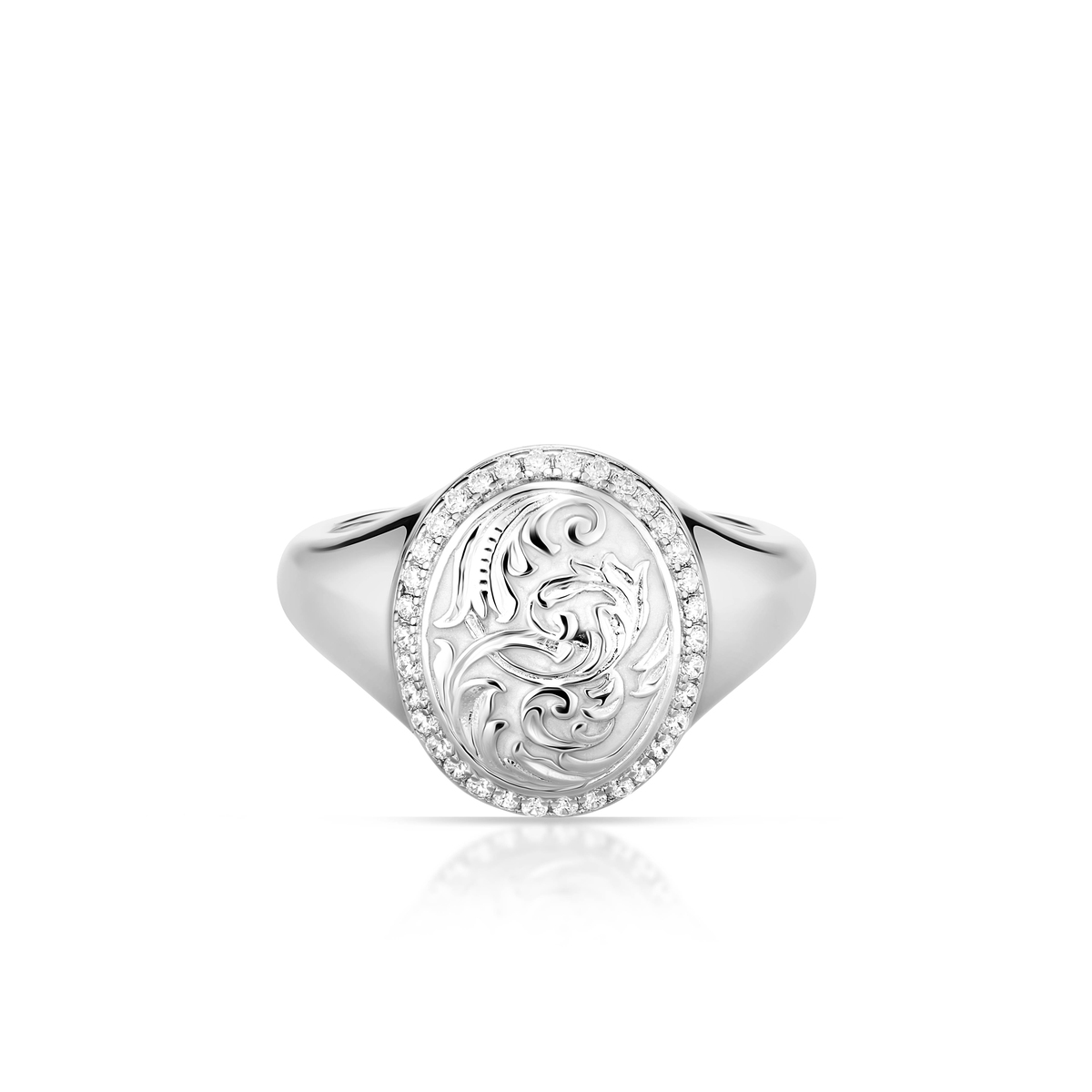 Pierścionek srebrny Baśniowa