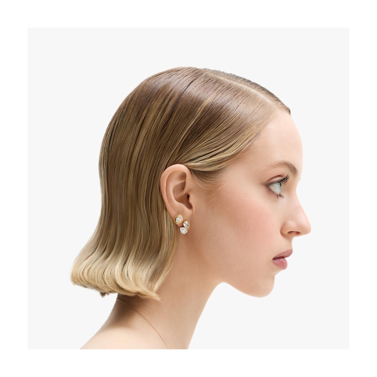 Kolczyki złote z diamentami Nuova