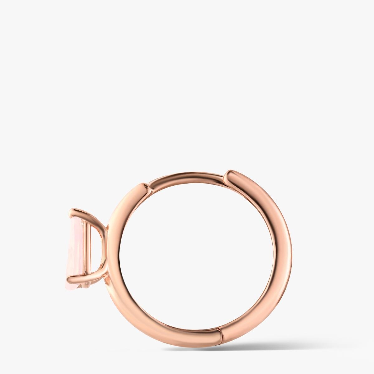 Kolczyk srebrny Kwiaty Nocy Różowy Bez