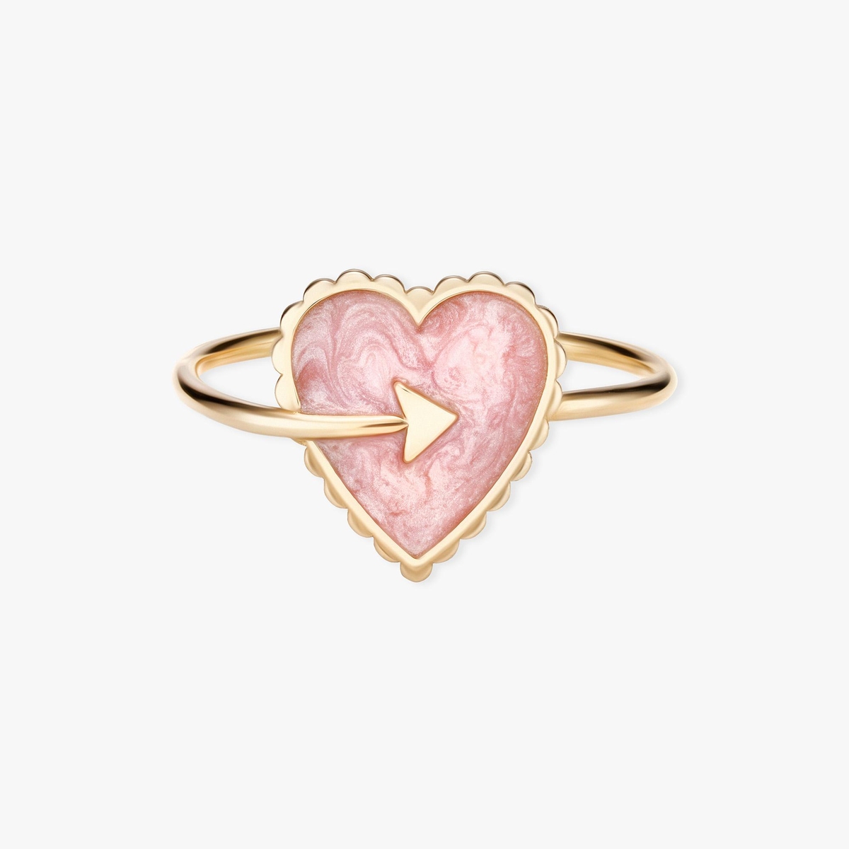 Pierścionek złoty Czułość