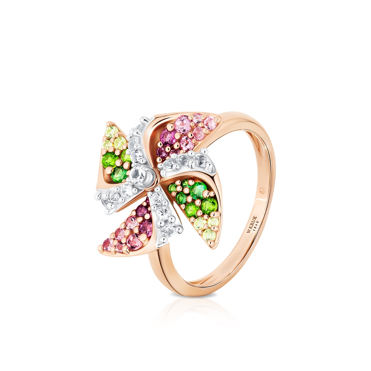 Pierścionek złoty Lunapark