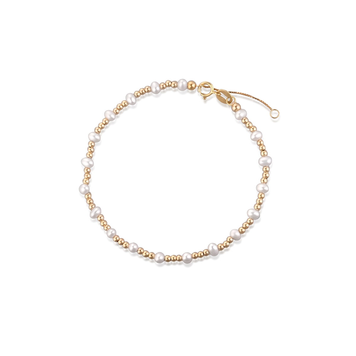 Bransoleta złota  z perłami