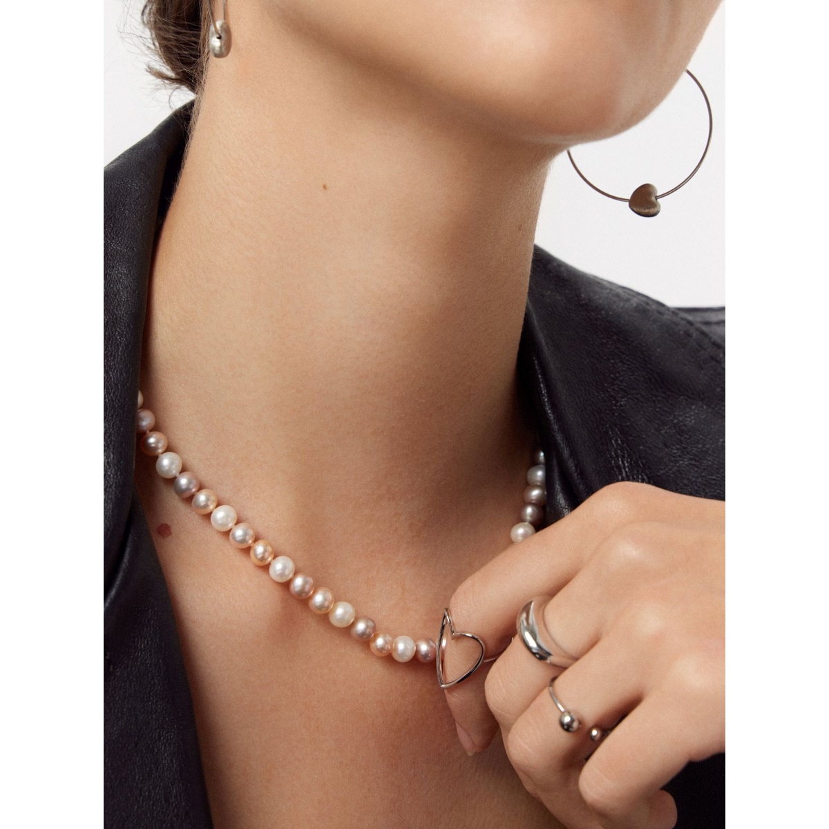 Naszyjnik złoty z perłami