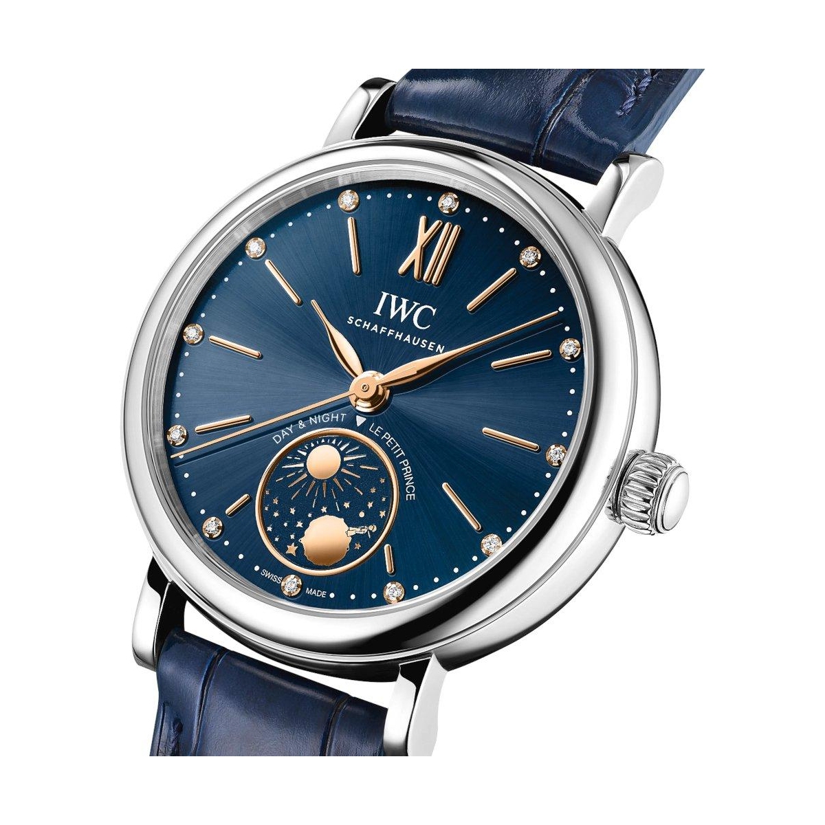 ZEGAREK IWC SCHAFFHAUSEN PORTOFINO AUTOMATIC DAY & NIGHT 34 LE PETIT PRINCE