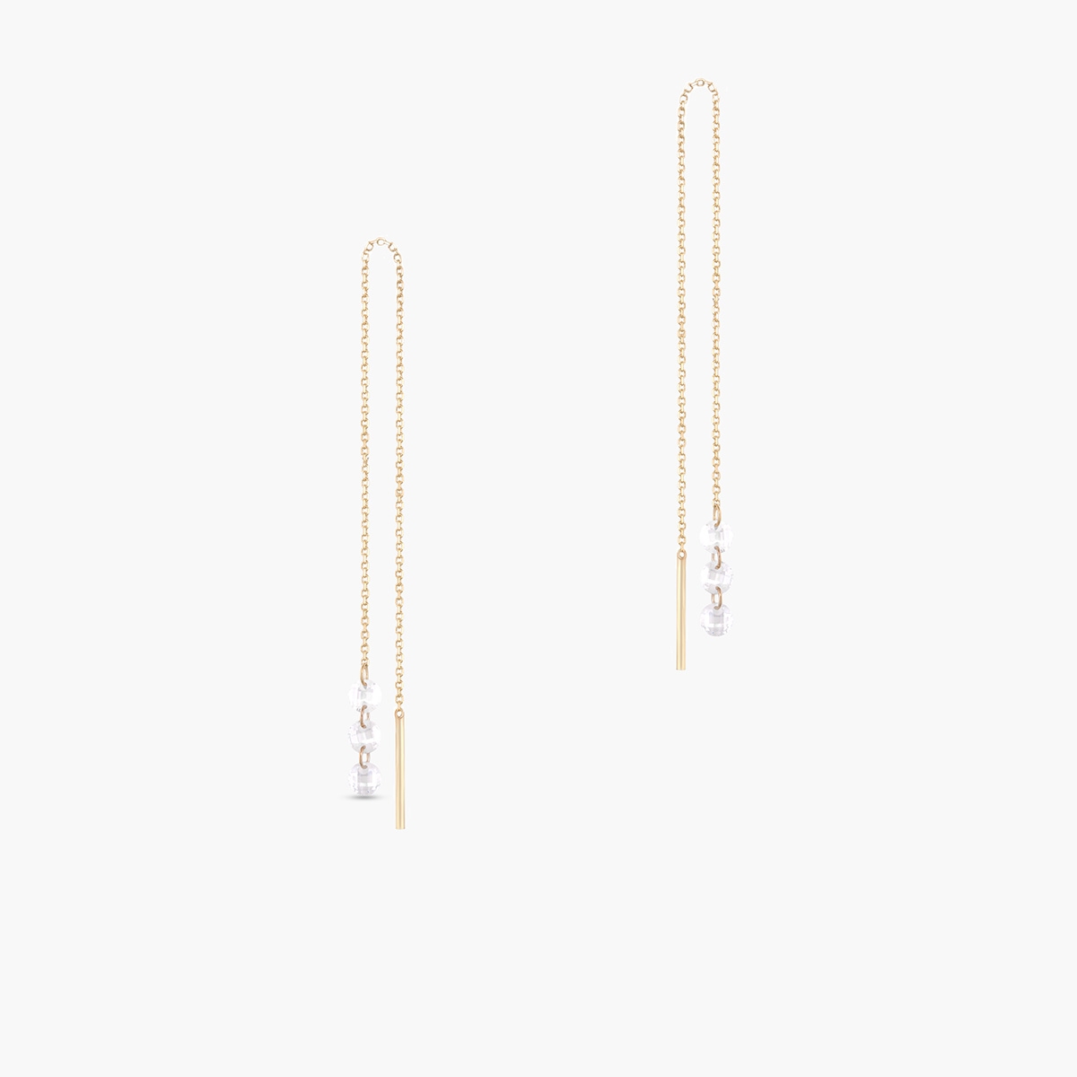 Kolczyki złote z cyrkoniami