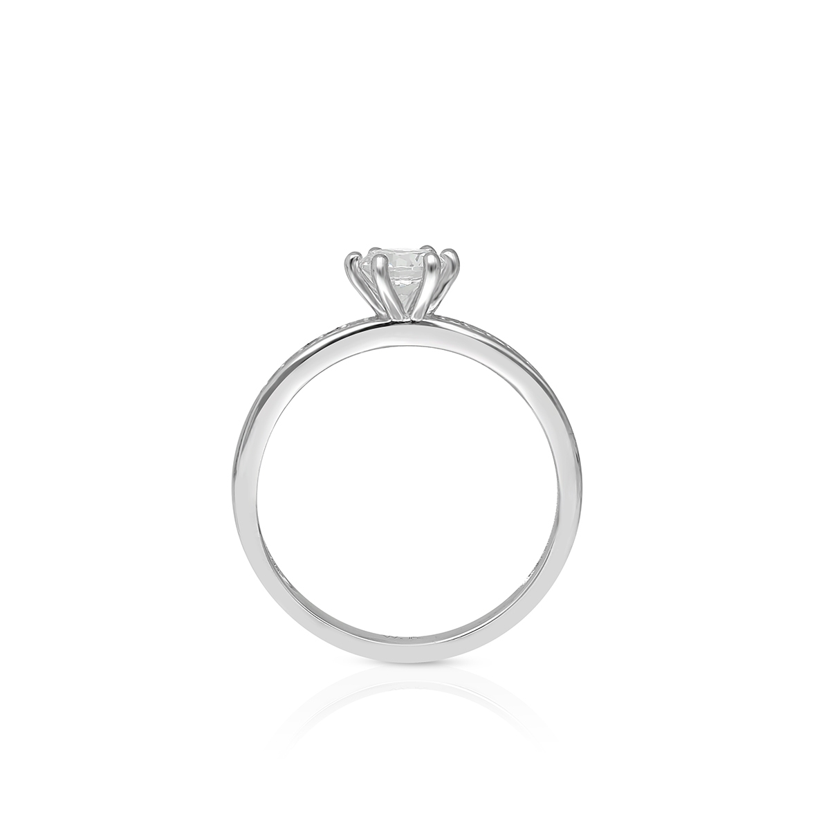 Pierścionek srebrny z cyrkoniami