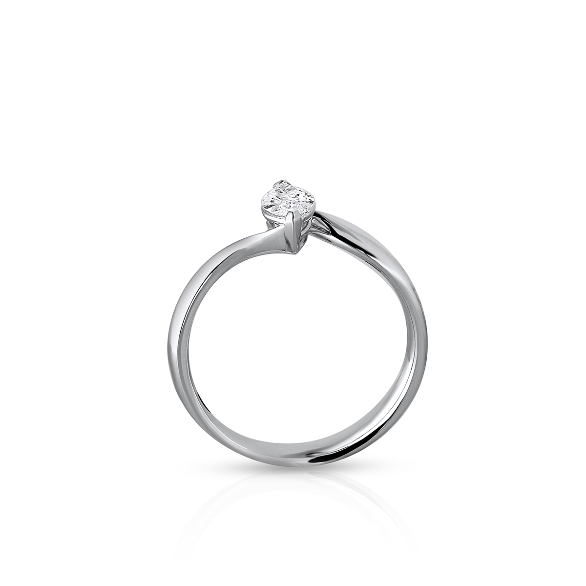 Pierścionek białe złoto RECARLO