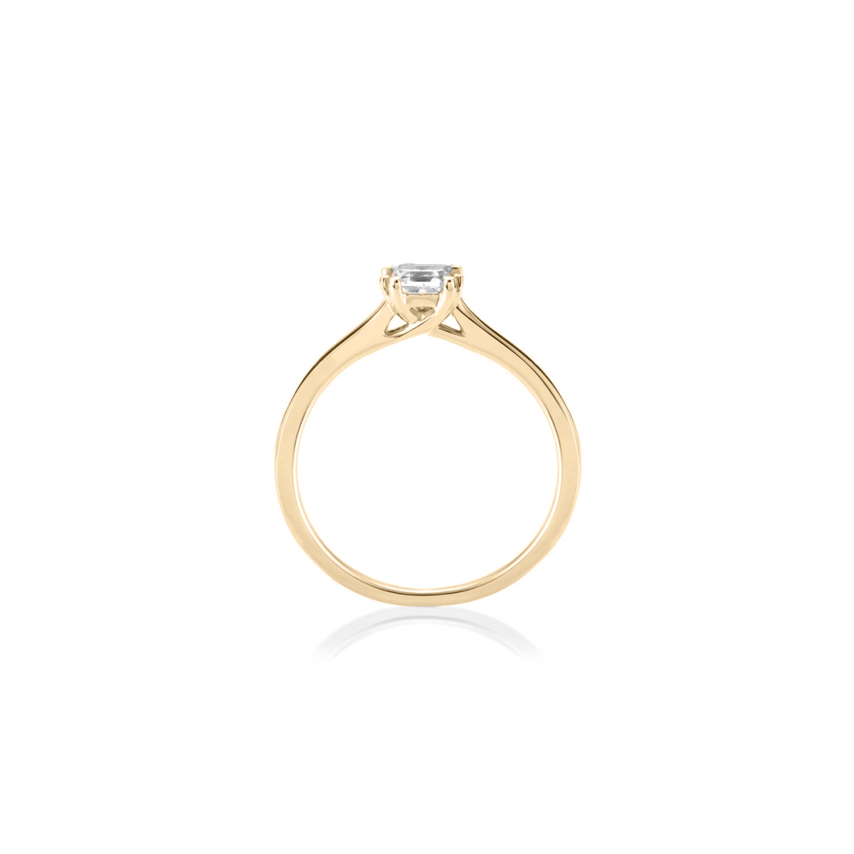 Pierścionek zaręczynowy złoty Królewski