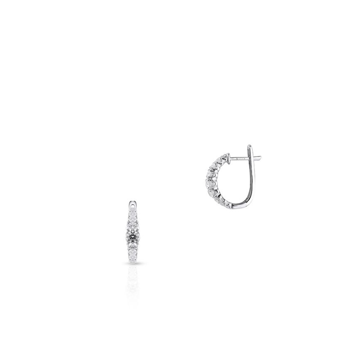 Kolczyki białe złoto z diamentami