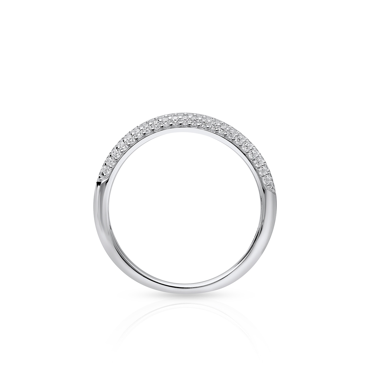 Pierścionek srebrny z cyrkoniami