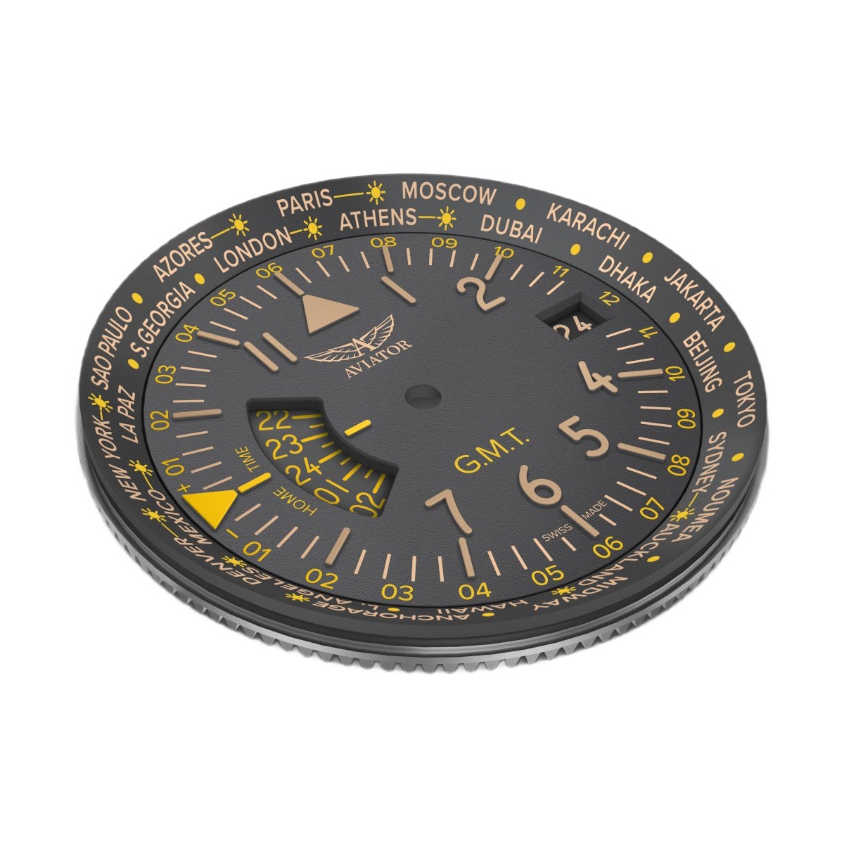 ZEGAREK AVIATOR AIRACOBRA GMT