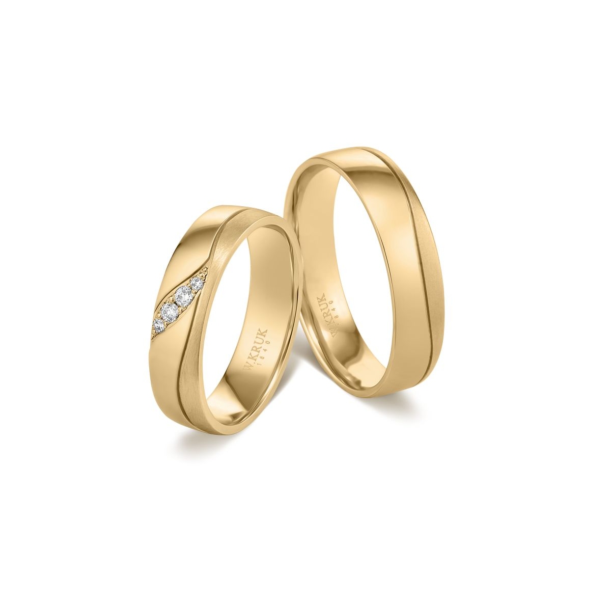 Obrączka złota BELLUNO damska