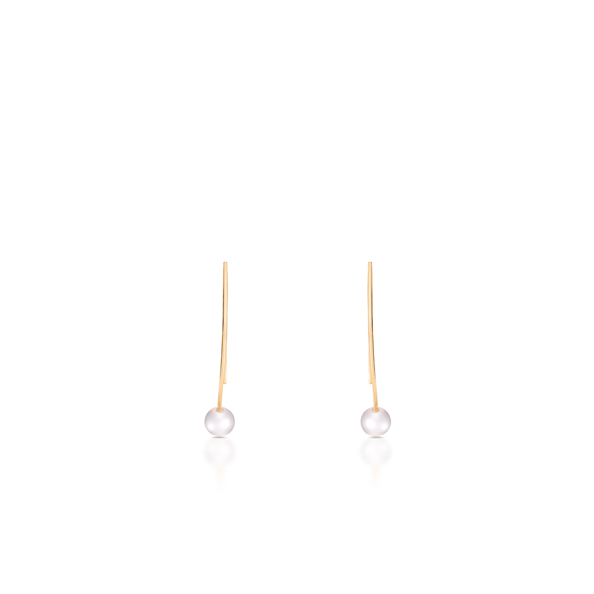 Kolczyki złote z perłami