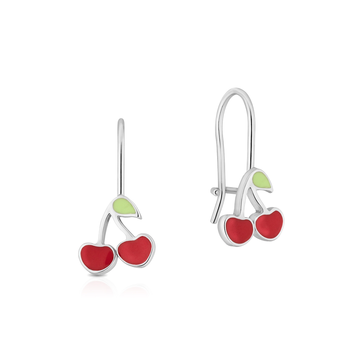 Kolczyki srebrne cherry